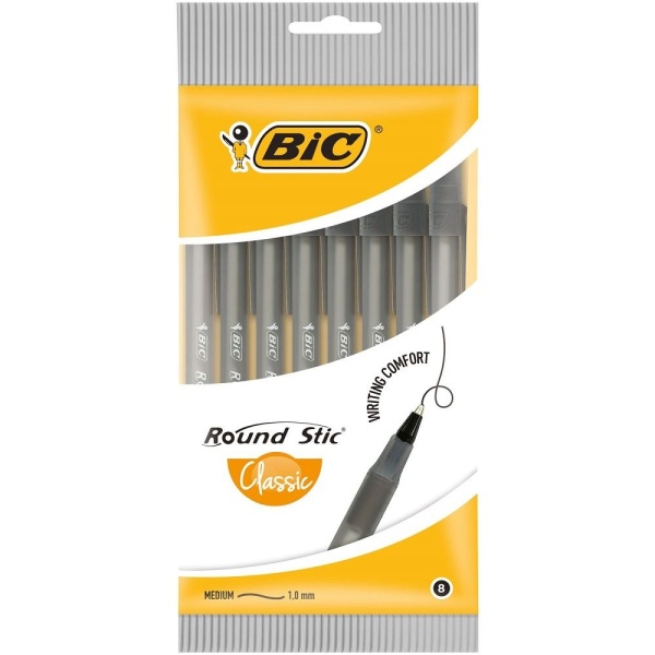 Bic Pix Round Stic Varf Mediu Aasta Neagra 8 Bucati 32517462